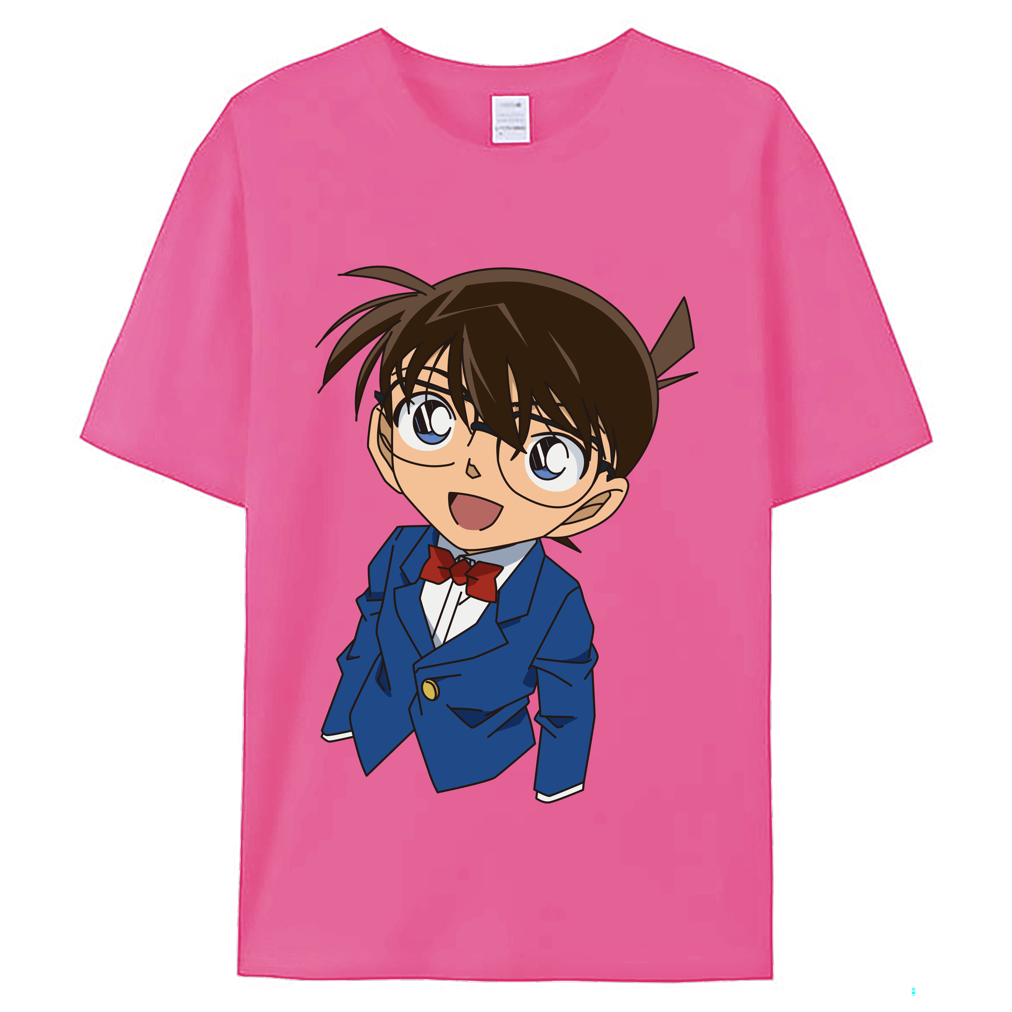 （画像用） 名探偵コナン 江戸川 コナン Detective Conan Conan Edogawa レディースカジュアルプリントTシャツ（綿100％）